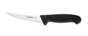 Knife, Curved Boning Highly Flexible, Giesser, 13cm - Black Handle (2535 13)