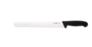 Knife Scalloped edge, Ham Slicer 28cm - Giesser Black Handle (7705wwl 28)