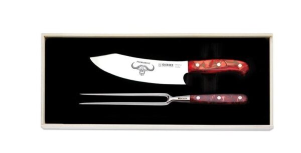 Giesser ,"Premium Cut", 2 Piece Carving Set, - Red Diamond Handle,(1997 2 rd)