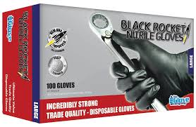 Black Rocket Nitrile Gloves